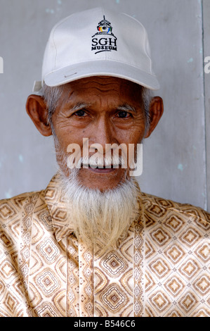 Uomo a belakang padang isole Riau indonesia Foto Stock