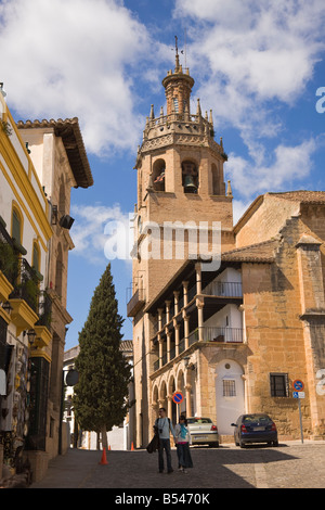 Ronda Malaga Provincia Spagna chiesa di Santa Maria la Mayor Foto Stock