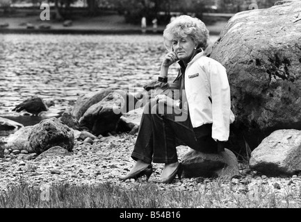 Margaret Atkinson, moglie di Ron Atkinson. Giugno 1984 P017044 Foto Stock