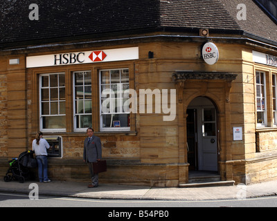 Banca britannica HSBC segno Foto Stock