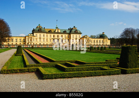 Drottningholms Slott casa della famiglia reale svedese vicino a Stoccolma in Svezia Foto Stock