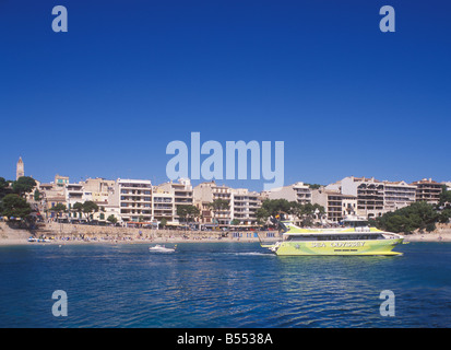 In scena a Porto Cristo, East Coast Mallorca / Maiorca, isole Baleari, Spagna. Foto Stock