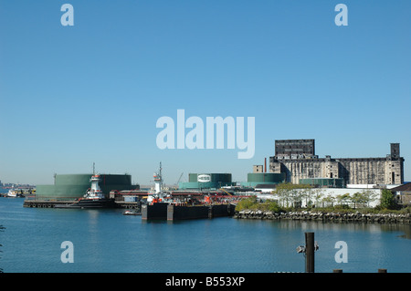 Porto e del cantiere navale redhook Brooklyn NY Foto Stock