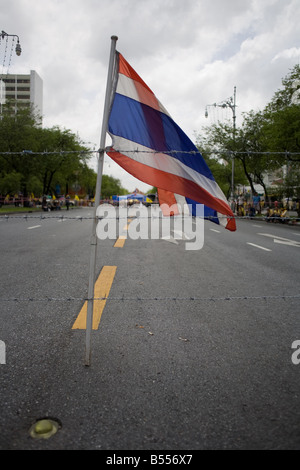 Governo anti-manifestanti, il Pad party rally in Bangkok con la polizia cerca su Foto Stock