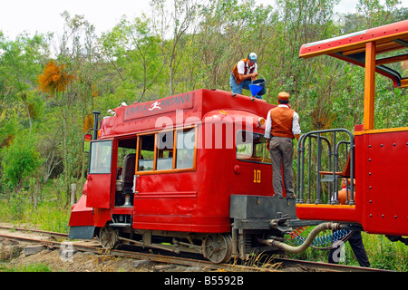 Arresto dell'acqua. Chaski Antawa (Messenger treno), Ecuador Foto Stock