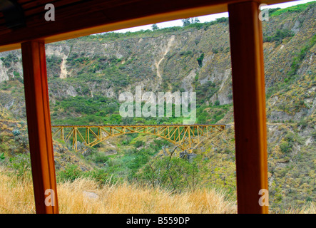 Ponte sul Chaski Antawa (Messenger Treno) percorso, Ecuador Foto Stock