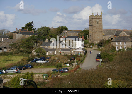 Zennor village, Cornwall Foto Stock