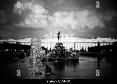 Fauntains a Peterhof Palace Foto Stock