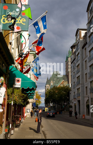 Rue St Louis Quebec City in Canada Foto Stock