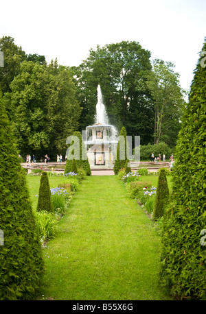 Fauntains a Peterhof Palace Foto Stock