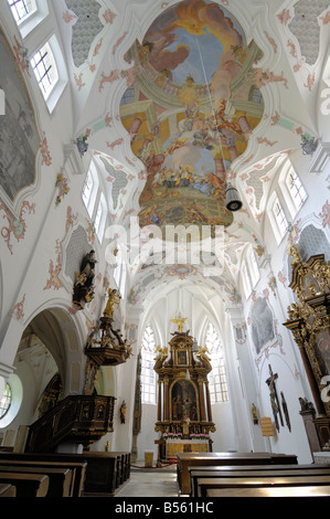Chiesa di San Tommaso, Regensburg, Baviera, Germania Foto Stock