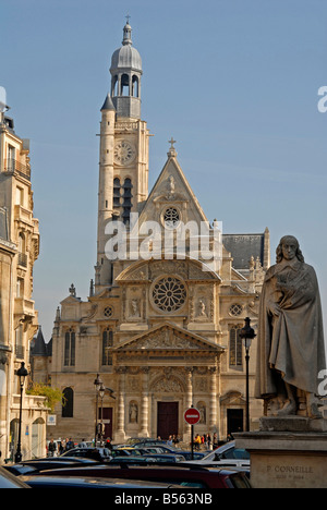 La chiesa Saint Etienne du Mont a Parigi Francia Foto Stock