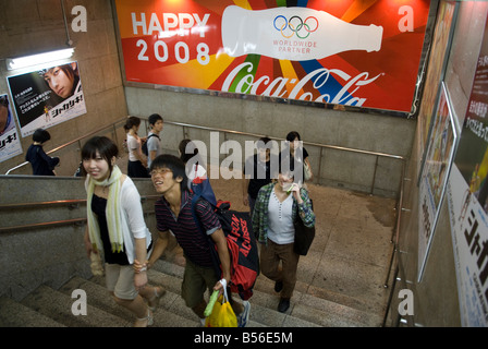 Shibuya stazione ferroviaria in Tokyo. Foto Stock