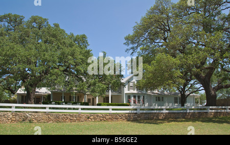 Texas Hill Country Stonewall Lyndon B Johnson National Historical Park Ranch House Texas White House Foto Stock