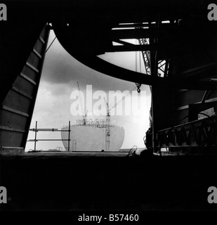 Il long range stazione radar a RAF Fylingdales nel North Yorkshire, parte degli Stati Uniti controllata di missili balistici Early Warning System;1962 Circa ;P004276 Foto Stock