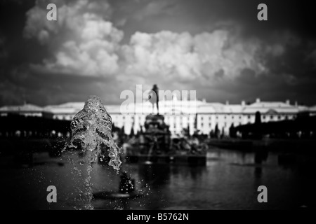 Fauntains a Peterhof Palace Foto Stock