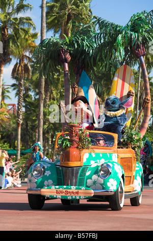 Lilo e Stitch, Disney Stelle e autovetture Parade, Disney MGM Studios Disney World, a Orlando, Florida, Stati Uniti d'America Foto Stock