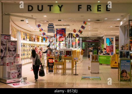 International duty free store a s di Melbourne Tullamarine Airport Foto Stock