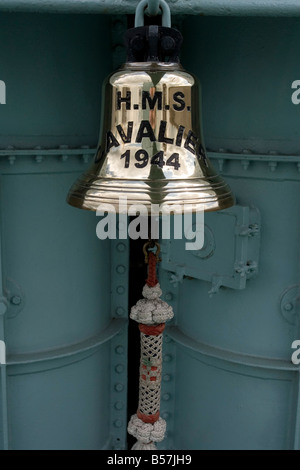 HMS Cavalier navi Campana Foto Stock