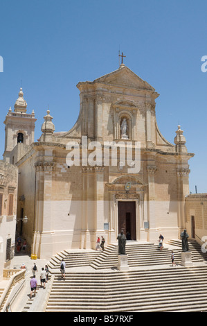 La Cattedrale di Gozo all'interno della Cittadella, Victoria (Rabat), Gozo, Malta, Europa Foto Stock