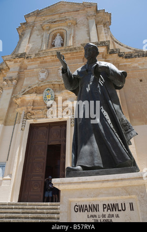 La Cattedrale di Gozo all'interno della Cittadella, Victoria (Rabat), Gozo, Malta, Europa Foto Stock