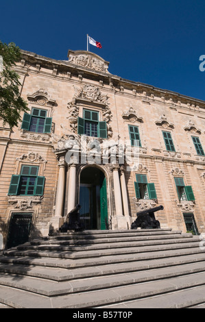 Auberge de La Castiglia et Leon, dell'ufficio del Primo Ministro, La Valletta, Malta, Europa Foto Stock