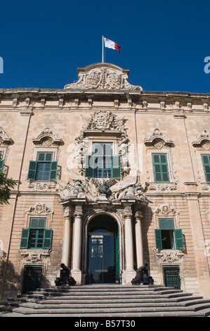 Auberge de La Castiglia et Leon, dell'ufficio del Primo Ministro, La Valletta, Malta, Europa Foto Stock