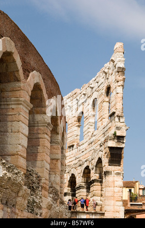 L'Arena romana, Verona, Sito Patrimonio Mondiale dell'UNESCO, Veneto, Italia, Europa Foto Stock