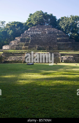 Jaguar Tempio struttura N10 9 Lamanai Belize America Centrale Foto Stock