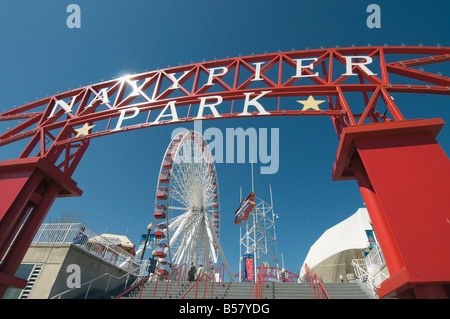 Il Navy Pier, Chicago, Illinois, Stati Uniti d'America, America del Nord Foto Stock