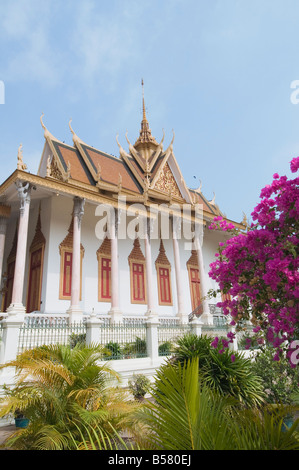 Il Trono Hall, il Palazzo Reale di Phnom Penh, Cambogia, Indocina, Asia sud-orientale, Asia Foto Stock