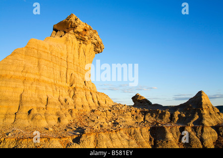 Slump Blocco area in Parco nazionale Theodore Roosevelt unità del Nord, Watford, il Dakota del Nord, Stati Uniti d'America, America del Nord Foto Stock