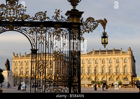 Place Stanislas, precedentemente Place Royale, risalente al XVIII secolo, Nancy Meurthe et Moselle, Lorraine Foto Stock