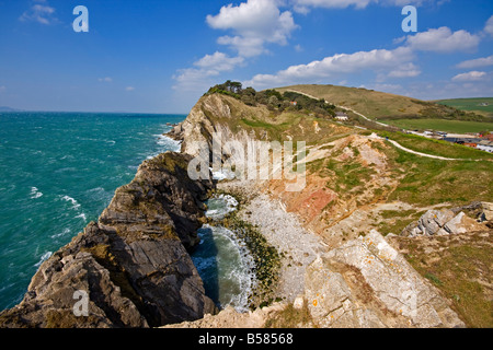 Foro di scale, Lulworth Cove, Dorset, England, Regno Unito, Europa Foto Stock