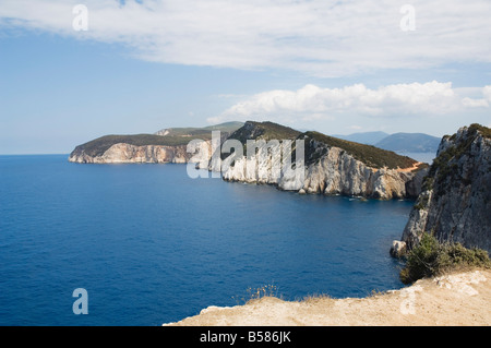 Affascinanti scogliere di Capo Lefkatas, Lefkada (Lefkas), Isole Ionie, isole greche, Grecia, Europa Foto Stock