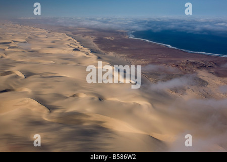 Antenna dell Oceano Atlantico costa, Skeleton Coast Park, Namibia, Africa Foto Stock