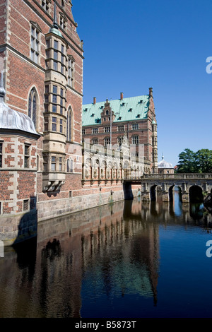 Castello Frederiksborg, Hillerod, Nord Zelanda, Danimarca, Scandinavia, Europa Foto Stock