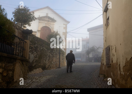 La vita del villaggio, Idanha-a-Nova, Beira Baixa, Portogallo, Europa Foto Stock