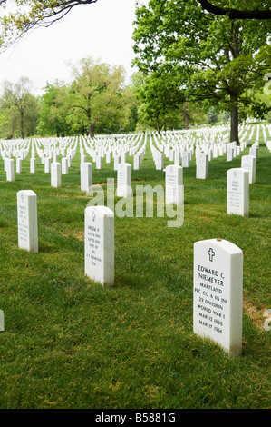 Al Cimitero Nazionale di Arlington Arlington, Virginia, Stati Uniti d'America, America del Nord Foto Stock