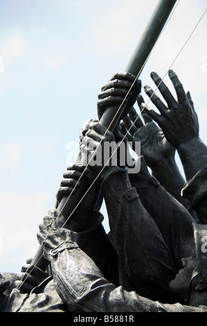 Iwo Jima Memorial, Arlington, Virginia, Stati Uniti d'America, America del Nord Foto Stock