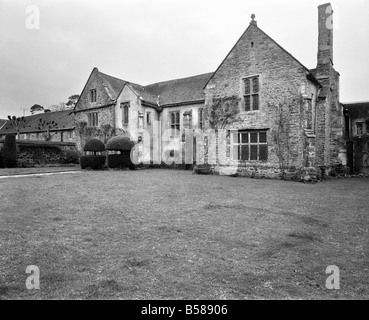 Cothay Manor, vicino a Wellington, Somerset.. Febbraio 1975 75-00699-003 Foto Stock