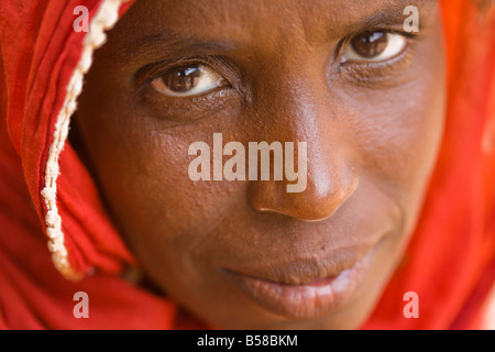 Fulani donna in Ouagadougou, Burkina Faso Foto Stock