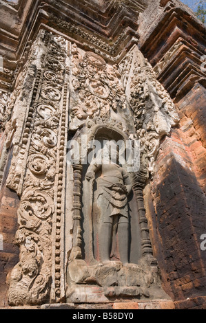 Preah Ko tempio, AD879, Gruppo Roluos, nei pressi di Angkor, Sito Patrimonio Mondiale dell'UNESCO, Siem Reap, Cambogia, Indocina, sud-est asiatico Foto Stock