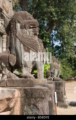 Preah Ko tempio, AD879, Gruppo Roluos, nei pressi di Angkor, Sito Patrimonio Mondiale dell'UNESCO, Siem Reap, Cambogia, Indocina, sud-est asiatico Foto Stock