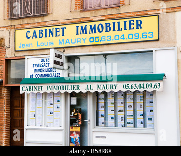 Il francese Immobilier - Agente Immobiliare shop Francia Europa Foto Stock