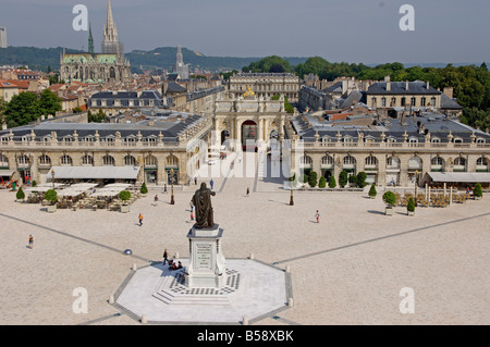 Stanislas, Place Royale, Stanislas Leszczynski, Nancy Meurthe et Moselle, Lorena, Francia Foto Stock