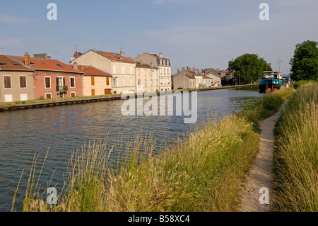 Canal de la Marne au Rhin, Nancy Meurthe et Moselle, Lorena, Francia, Europa Foto Stock