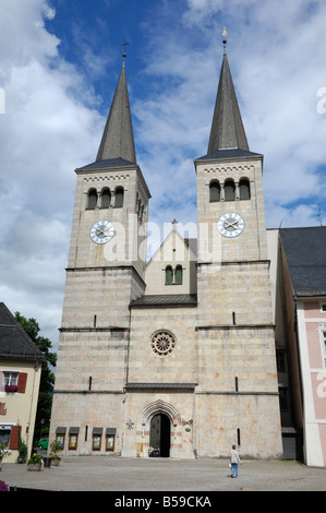 Schloss Platz, Berchtesgarden, Baviera, Germania Foto Stock