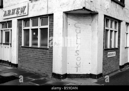 Viste generali di Graffiti dopo una partita di calcio. &#13;&#10;Febbraio 1975 &#13;&#10;75-01064-001 Foto Stock