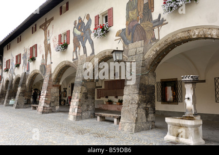 Schloss Platz, Berchtesgarden, Baviera, Germania Foto Stock